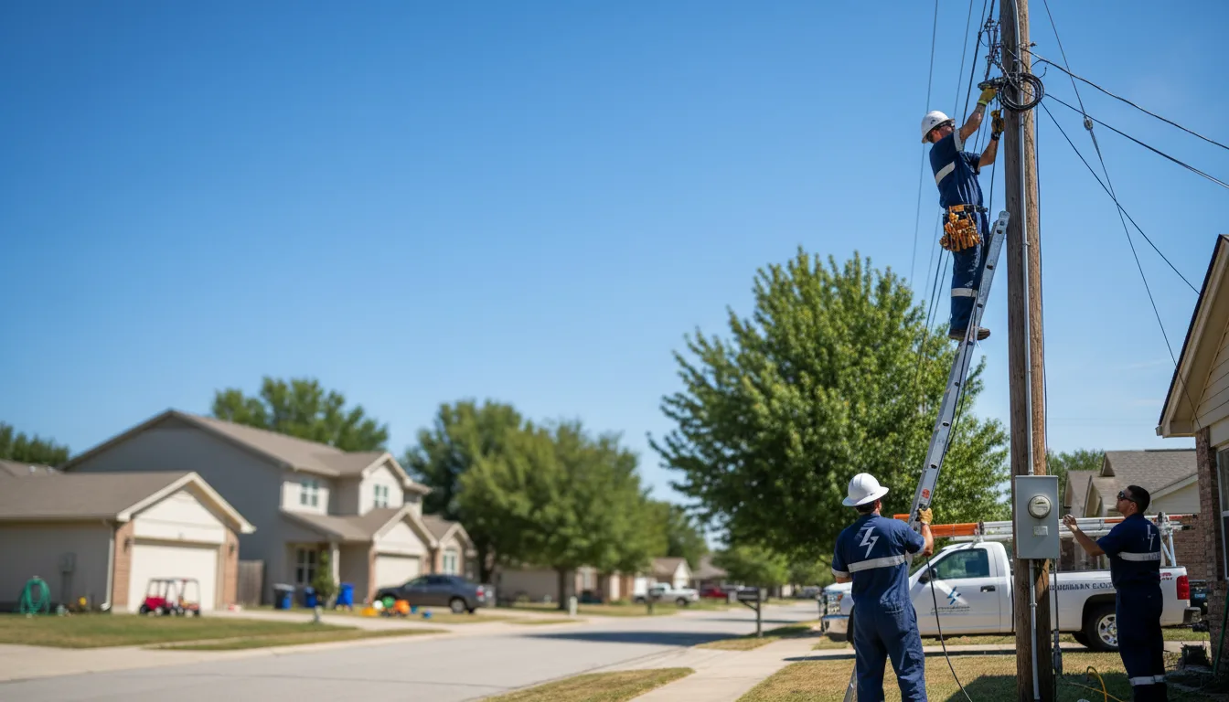 Residential electrician providing installation services in Otter Lake, MI